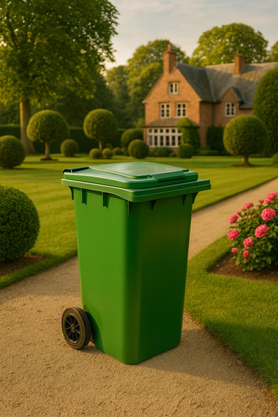 OLİWA DECOR 120 Litre Geniş Hacimli Dayanıklı Çöp Konteyneri - MegaBin – Kola...