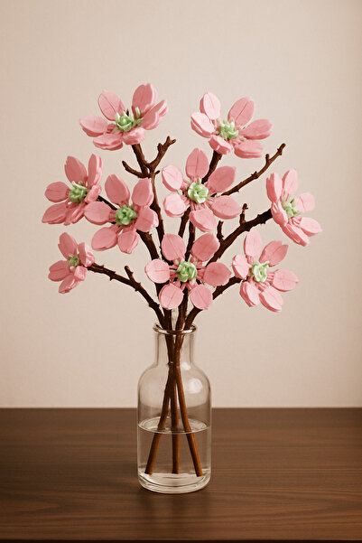 ZUMRANKA Kutulu Dekoratif, Koleksiyonluk Ve Sergilenebilir Çiçek Modeli Yapım Seti