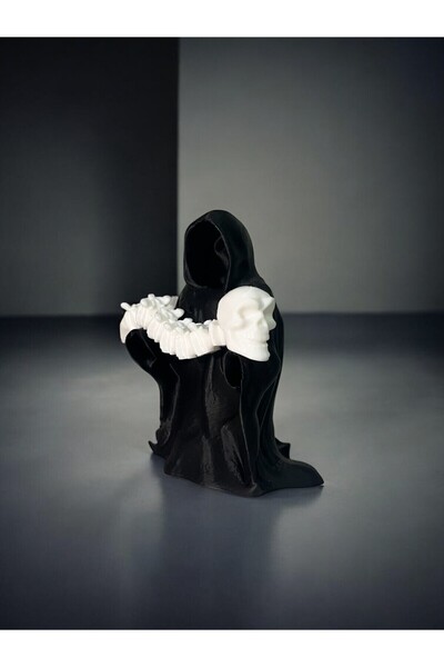 SOFT Azrail Kuru Kafa Figürü / Oda Dekoratif Eşya