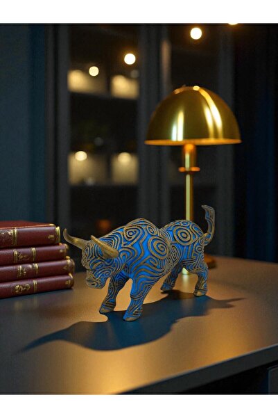 SOFT Kadıköy Boğası Kabartma Desenli Dekortaif Figür / Biblo 13cm