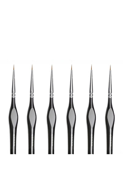 Choice 12pcs 00000 Fine Tip Paint Brush Set for Acrylic, Models, Mini Miniature Detail , Nylon Hair Thin E