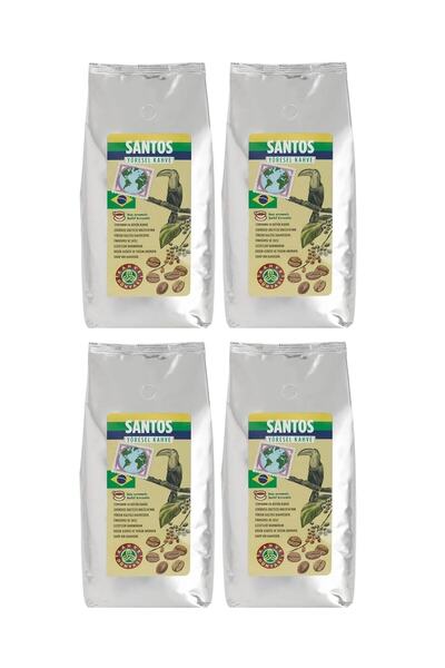 Kahve Dünyası Kahve Dünyası Yöresel Santos Çekirdek Filtre Kahve 4x1000gr