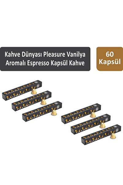 Kahve Dünyası Kahve Dünyası Pleasure Vanilya Aromalı Espresso Kapsül Kahve 60 Kapsül