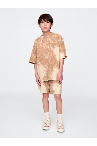 GAP Erkek Çocuk Açık Kahverengi Kids 5" Washed Kolay Şortlar