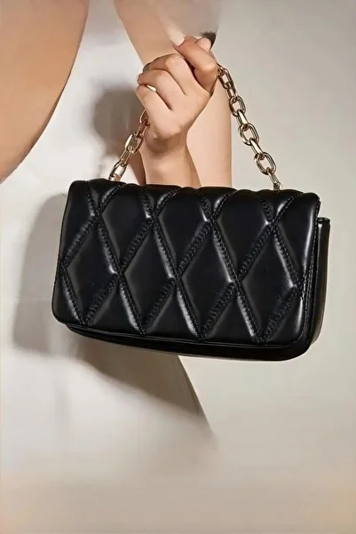 Generic Women's Elegant Crossbody Bag Faux Leather Clutch Shoulder Bag Underarm Bag Date Chain Bag
