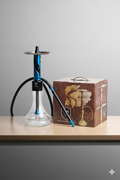 MAC SHISHA Small Dubai Orta Boy Nargile Takımı Özel Tahliyeli Profesyonel Nar...