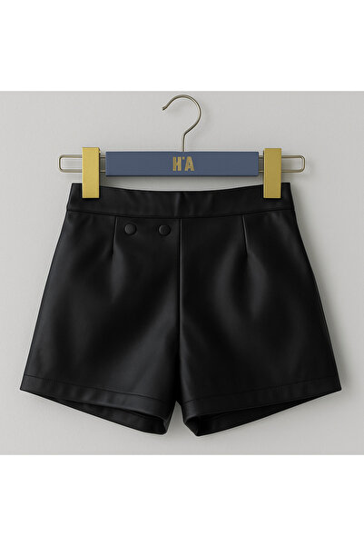 Hilal Akıncı Kids Σορτς φούστα από συνθετικό δέρμα