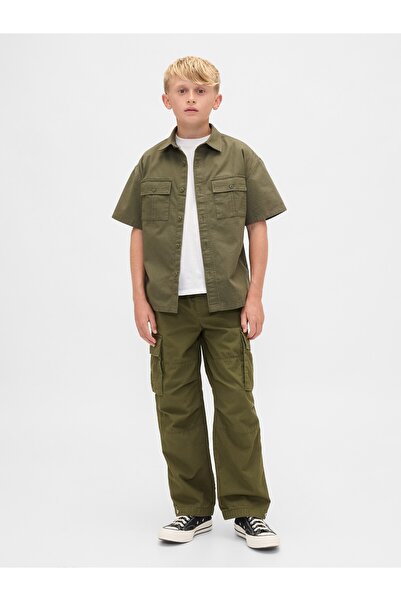 GAP Erkek Çocuk Yeşil Easy Cargo Pantolon
