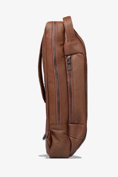 Getto Deri Grain Genuine Leather Backpack