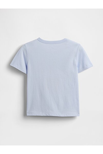 GAP Erkek Bebek Açık Mavi Grafik Baskılı T-Shirt