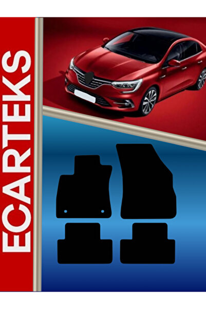 Genel Markalar Renault Megane 4 Velur Halı Paspas (özel Üretim Anti-slip Kayd...