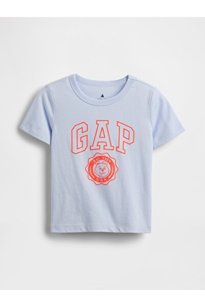 GAP Erkek Bebek Açık Mavi Grafik Baskılı T-Shirt