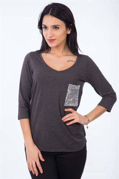 fasardi Cep Pullu Bluz