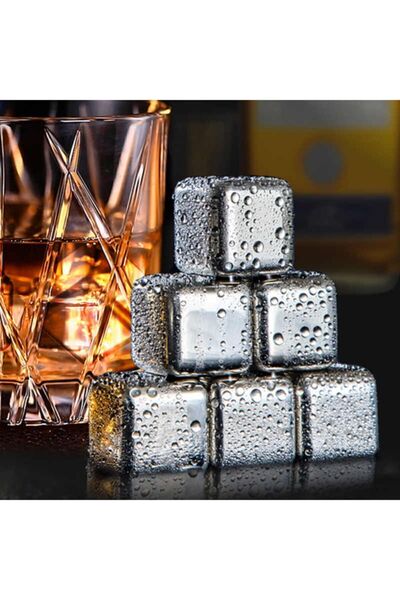 Genel Markalar Metal Viski Taşı - Paslanmaz Çelik - Kutu Içeriği : 4 Adet