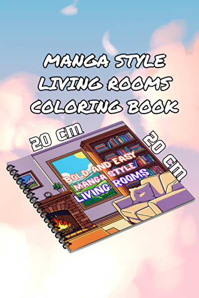 Pink Swan Craft Bold And Easy Anime Style Living Rooms – 20x20 cm Büyük Boyam...