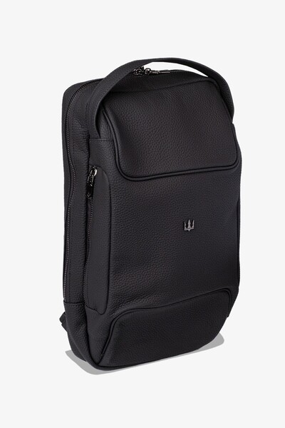 Getto Deri Grain Genuine Leather Backpack