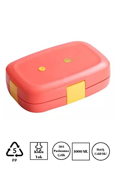 Vagonlife Litan Stainless Steel Lunch Box Tek Katlı Paslanmaz Çelik Kolay Kil...