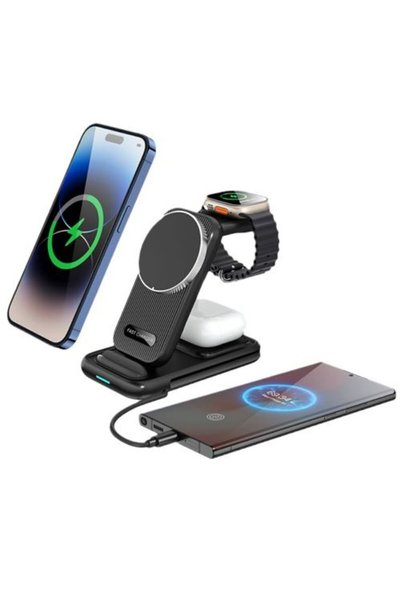 OEM Stație De Încărcare Wireless 4 În 1 Pentru Dispozitive Apple Și Samsung, Încărcare Rapidă,