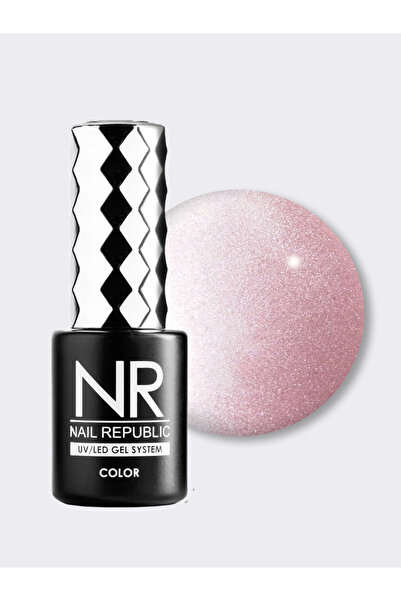 Nail Republic Kalıcı Jel Oje Silk Cat 113 10 ml – Işıltılı Manyetik Etki, Uzu...