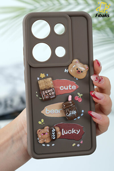 Fibaks ريدمي نوت 13 برو 4 جي |   غطاء حماية للكاميرا من السيليكون الناعم المل...