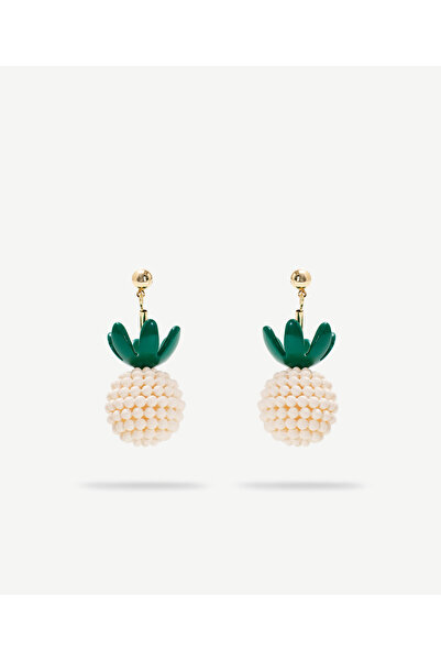 Yargıcı Ananas Figürlü Küpe
