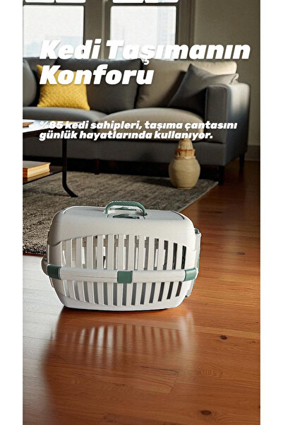 Gondol pet kedi köpek taşıma çantası - evcil hayvan seyahat çantası 48x30x27 cm.küçük boy
