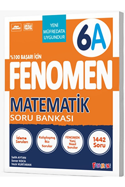 fenomen okul Fenomen Yayınları 6 Sınıf Matematik A Soru Bankası