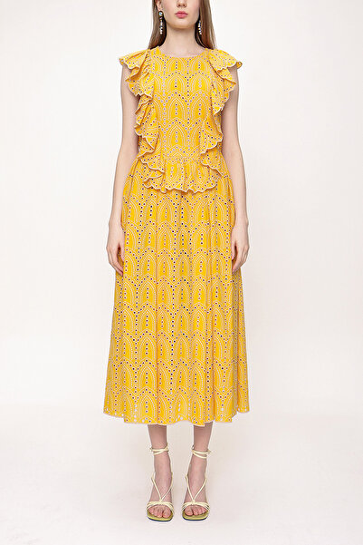 SOCIETA Flounced Sleeveless Dress 93566