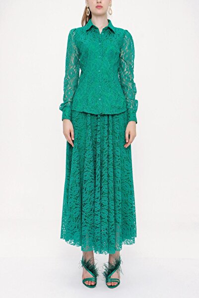 SOCIETA Yeşil Dantel takım 12269