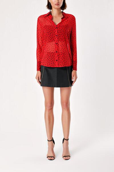 SOCIETA Kırmızı Salaş gömlek 10746