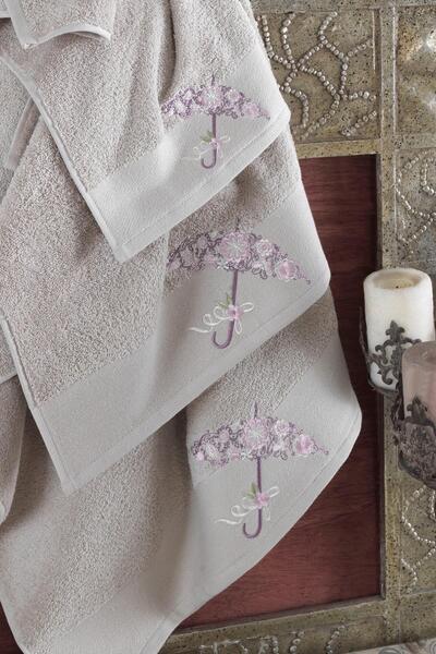 Ellia Soft Victory 3-комплект рушників 100% бавовна в коробці Набір для лазні Набір для весільного приданого Розкішний рушник для ванної кімнати