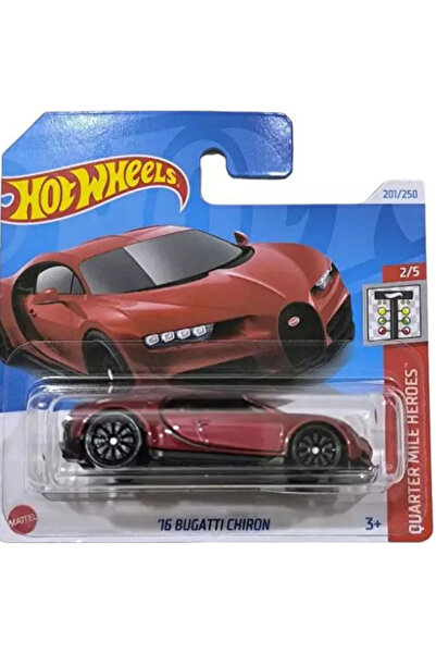 HOT WHEELS M Case '16 Bugatti Chiron Kırmızı Regular Model