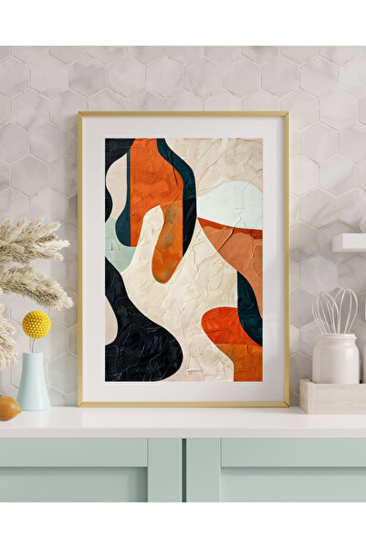 fuart.co Akışkan Renkler Dijital Baskı Poster (Çerçevesiz)