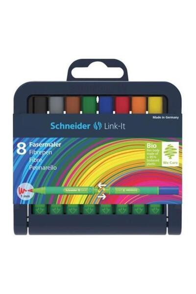 SCHNEIDER قلم ذو طرف من الألياف Lınk-It 1.0 مم مجموعة من 8 قطع