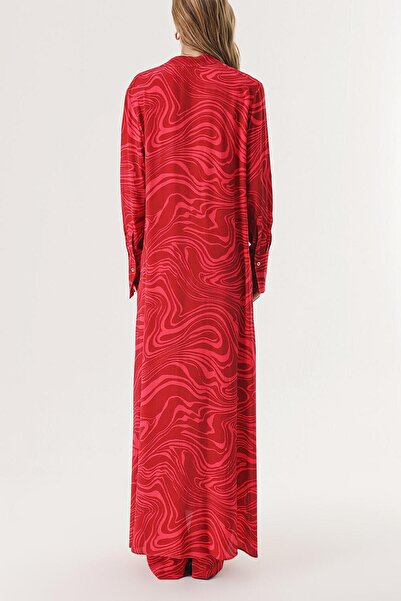 SOCIETA Fuchsia Double Suit with Elastic Waist Pants 12317