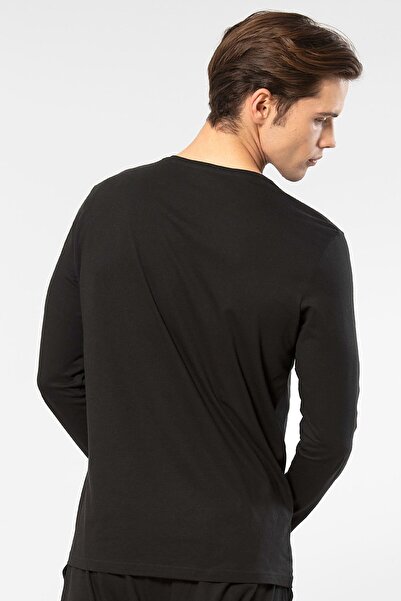 Cacharel Men's Modal Cotton V-Neck T-Shirt 2243/Black