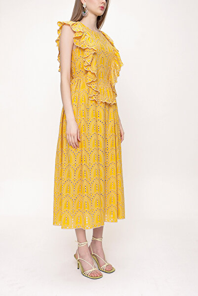 SOCIETA Flounced Sleeveless Dress 93566