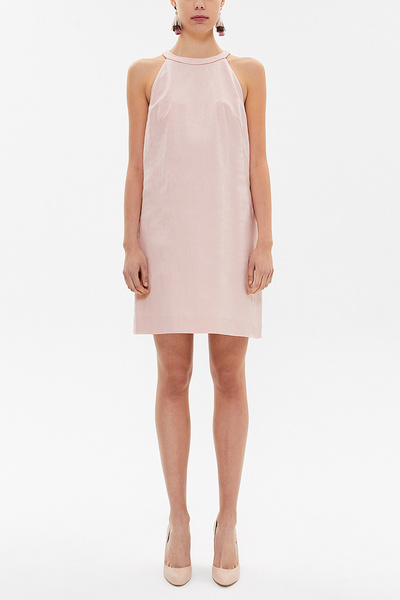 SOCIETA Pembe Fiyonklu mini elbise 92366