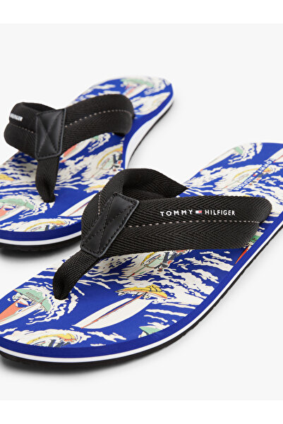Tommy Hilfiger HILFIGER SURF PRINT BEACH SANDAL Terlik
