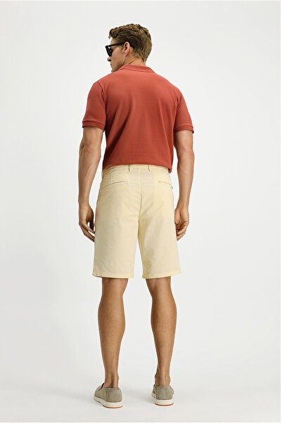 Kiğılı Regular Fit Pamuklu Bermuda Şort