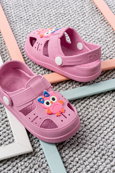 ZOLESSA Pembe Kız Çocuk Ortopedik Kaydırmaz Tabanlı Hayvan Figürlü Günlük Kız...