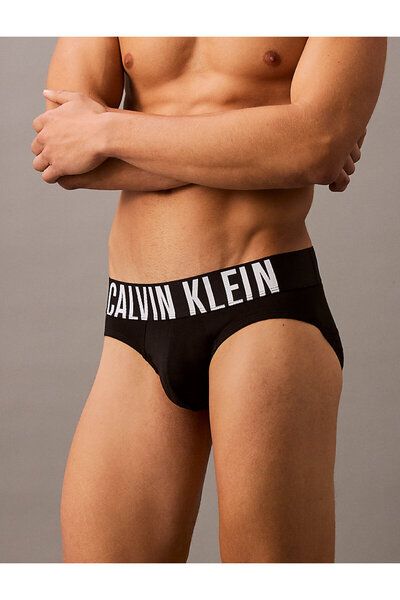 Calvin Klein Erkek Marka Logolu Elastik Bantlı Günlük Kullanıma Uygun Siyah-Siyah-Siyah Boxer 000NB3