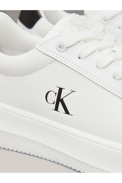 Calvin Klein Logolu Deri Sneaker Ayakkabı YW0YW0176901W AYAKKABI YW0YW01769 01W