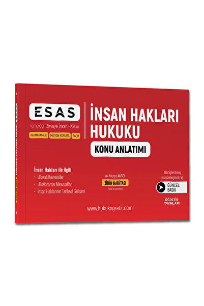 hukuk öğretir İNSAN HAKLARI HUKUKU KONU ANLATIMI + SORU BANKASI 2 Lİ KİTAP SETİ PAEM - MİSYON - KAYMAKAMLIK