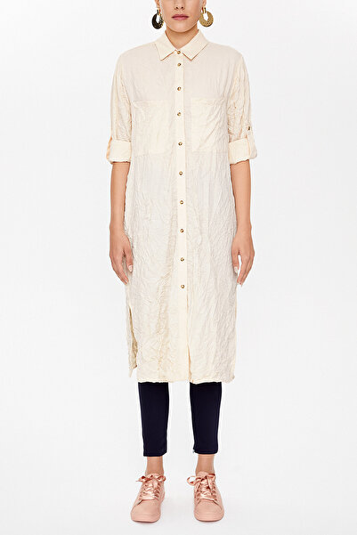 SOCIETA Bej Gömlek elbise 10728