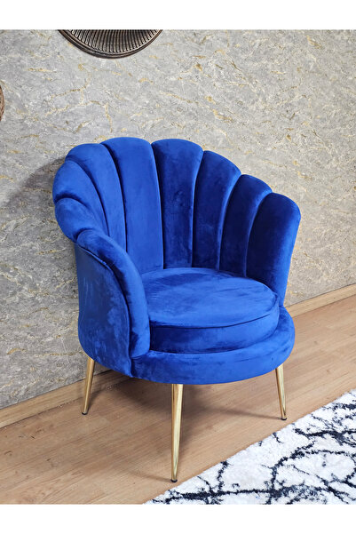 ZAFİR Tekli İstiridye Gold Kaplama Sivriltme Ayak Çay Seti Koltuk Tekli Berje...