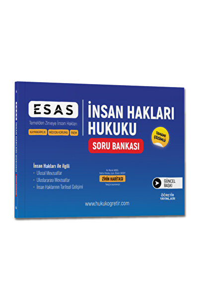 hukuk öğretir İNSAN HAKLARI HUKUKU KONU ANLATIMI + SORU BANKASI 2 Lİ KİTAP SETİ PAEM - MİSYON - KAYMAKAMLIK