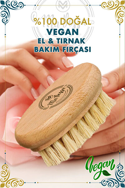 Ma'Vessa % 100 Doğal & Vegan Tırnak Bakım Fırçası (SAKLAMA KESESİ HEDİYELİ)