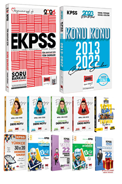 Yargı Yayınları 2026 Yargı EKPSS Soru Bankası+Çıkmış Sorular+KPSS Ders Notu+D...