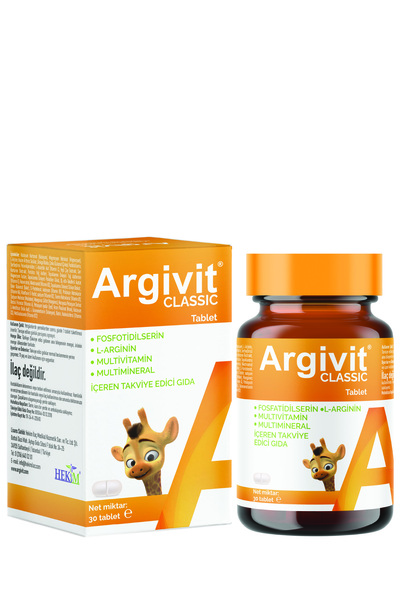 Argivit Classic l-arginine, multivitamin, multimineral 30 tablets - 3 pieces